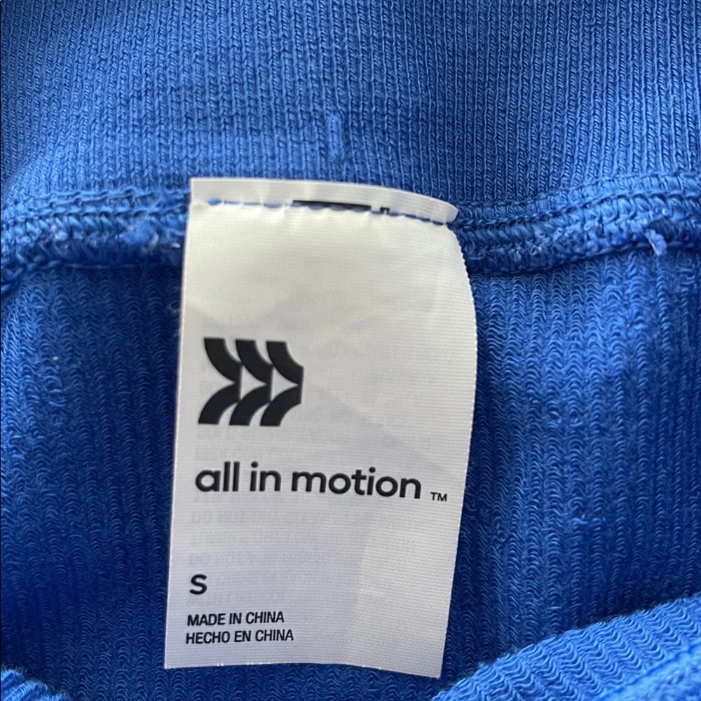 All in Motion Cobalt‎ Blue Ribbed 7/8 Leggings Small